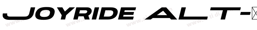 Joyride ALT字体转换 Joyride ALT字体转换